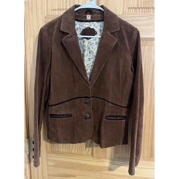 Wilsons Leather Jackets & Blazers - Wilsons Leather Chocolate Brown Suede Leather Jacket Blazer Size Medium Vintage
